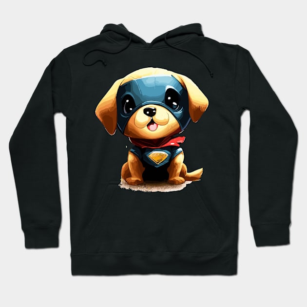 Superhero puppy dog Hoodie by TomFrontierArt